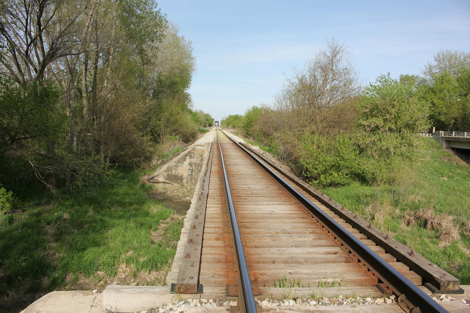 Looking east